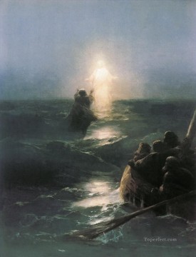 Jesús camina sobre el agua Ivan Aivazovsky religioso cristiano Pinturas al óleo